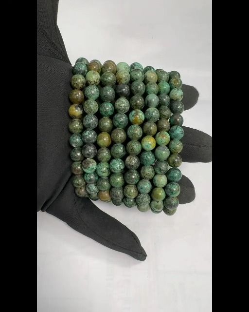 Natural turquoise Africa 8mm pearls bracelet