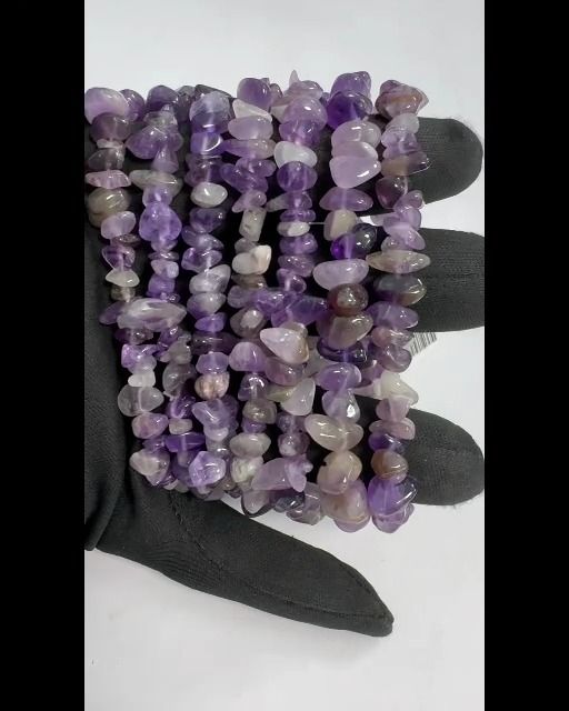 Amethyst A chips bracelet