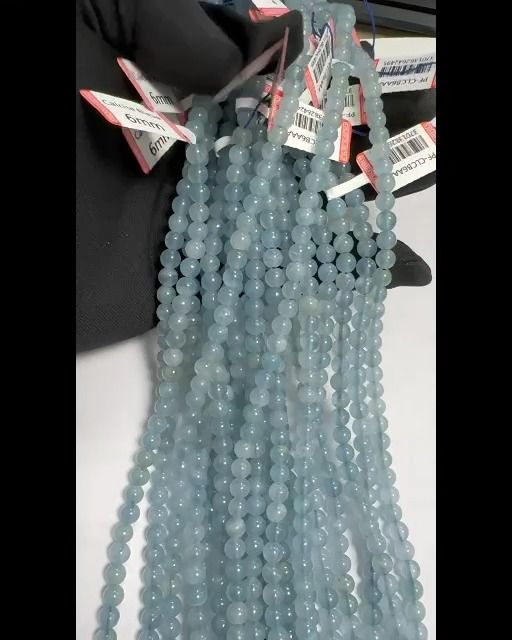 Blue Calcite AAA beads 5.5mm on 40cm thread