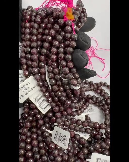 Red Garnet A beads 5-6mm on 40cm wire