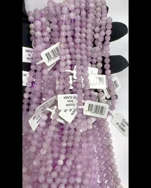 Kunzite A beads 6-7mm on 40cm wire