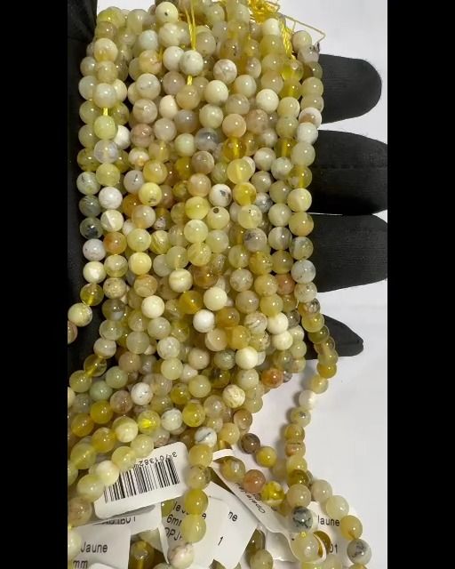 Yellow Opal A beads 6mm on 40cm thread